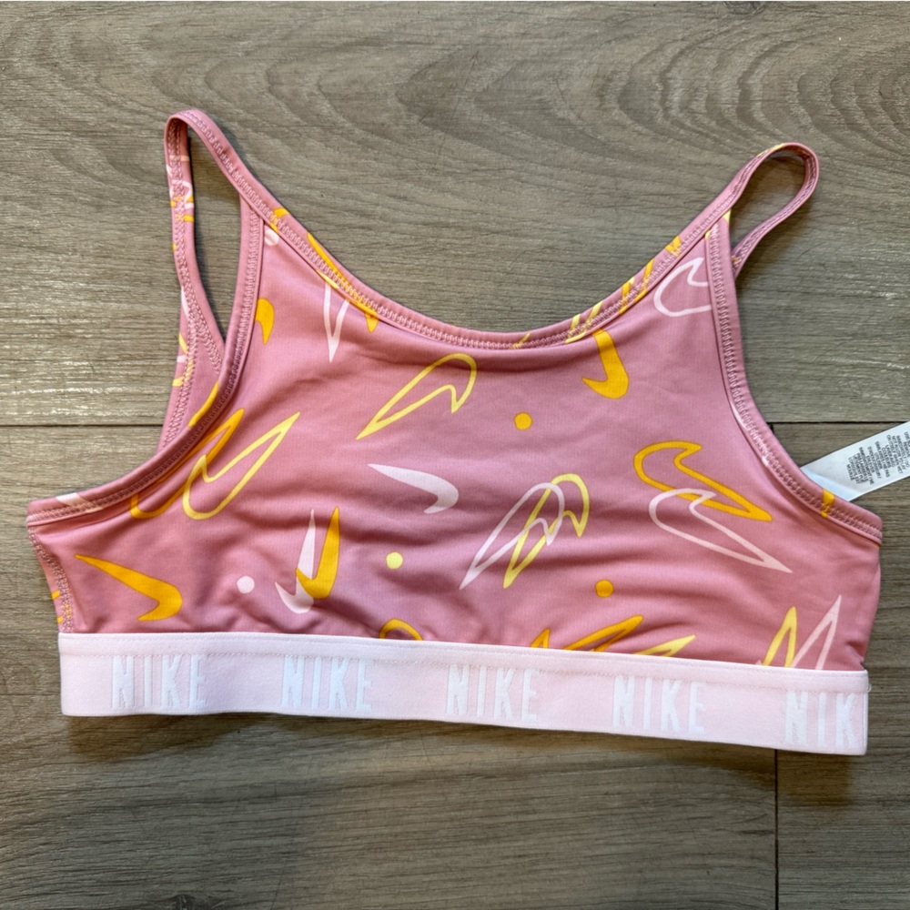 Nike Pink and Yellow Tank Top